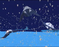 Three Mantas release a hoard of Flying Mines.