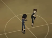 Yumi and Ulrich training together.