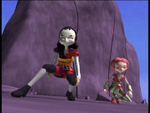 Yumi and Aelita arrive in Mountain Sector.