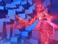 Scorpion being hit by Aelita's Energy Field.