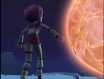 Aelita tries to get closer to the Guardian.