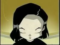 Yumi being virtualized at the end of Garage Kids as well.