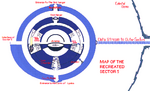 Map of Sector Five in Season 4, with Skid Hangar on the North Pole.