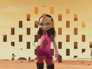 Sissi-XANA utiliza o seu poder: desintegra uma pedra.