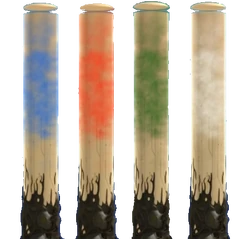 Couleus de gauche à droite: Désactivée (1-2), ,  et /Désactivée (3-4)