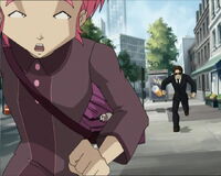 Chasing after Aelita.