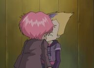 Odd ed Aelita baciandosi.