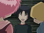 William sneaks up on Aelita and Jeremie in The Secret.