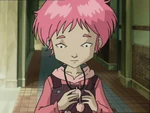 Aelita admires her "gift" from Jeremie...