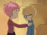 Aelita reassuring Jeremie to virtualize her.