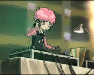 Aelita facendo di DJ.