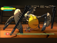 Ulrich slashing at the Desert Driller’s critical weak spot.