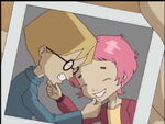 A sweet photo of Jeremie and Aelita.