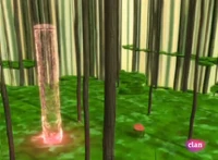 A tower visible to the energy field.