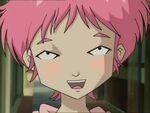 Aelita blushing for the first time.