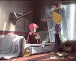 Odd and Aelita in Hermitage.