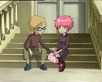 Jeremie comforting Aelita.