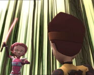 X.A.N.A. Aelita is about to devirtualize Ulrich with his own katana