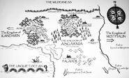 El mapa dentro del libro Betrayal at Falador.