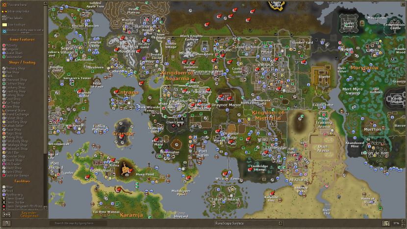 World map - OSRS Wiki