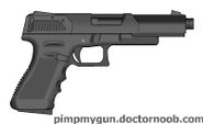 The Tora is an SLP pistol, the first of its kind made by SLP. It possesses a 11 round magazine. It can also be converted to a machine pistol, can equip various optics, a suppressor, and some foregrips. It is useful in medium to close ranges, like most pistols, but is somewhat lacking in longer ranges. It is produced for civilian use around the world. "Tora" in Japanese means tiger.