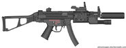 The MP-5X is the primary SMG of the CHSDF. It is the cheaper alternative to the MA-90 PDW.