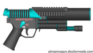 I don't think this gun turned out as I thought it would but it looks ok. Its a M249 SAW assault variant