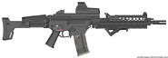 This gun is another sniper rifle, I call it the DMR.12 Its kinda like a RSASS mixed with a MK14. It can fire semi and fully automatic and carries a 24 round magizine.
