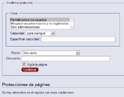 Protección de la creación de un artículo.