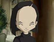 Yumi en el edificio.