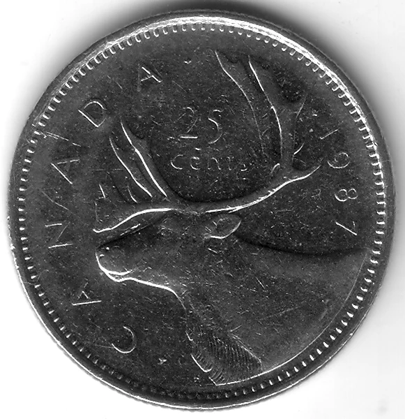 CAN CAD 1987 25 Cent Coin Collecting Wiki Fandom