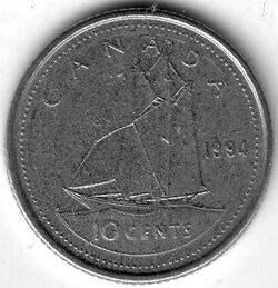 CAN CAD 1994 10 Cent