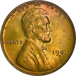 USD 1941 1 Cent D