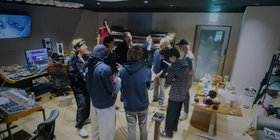 Chris and BTS studio recording