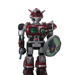 Happy kid toy robot shop