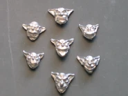 Set of separate Goblin Heads