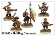 HF005 Halfling Command - but not sculpted by John Pickford
