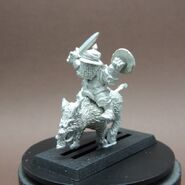 Assembled knight (pose B, head 2) - left side