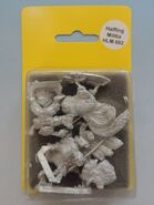 TAG HLM002 Halfling Light cavalry on roosters Command II (Sergeant & trumpeter)