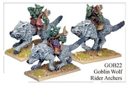 GOB22 Goblin Wolf Rider Archers ©Wargames Foundry
