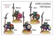 GOB12 Goblin with Spears ©Wargames Foundry