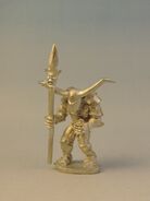 Barbarian with spear - front