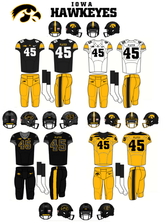 iowa football uniforms