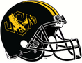 NCAA-USA-Southern MIss Black USM logo alternate helmet