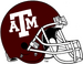 Texas A&M Aggies maroon helmet-White facemask