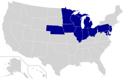 Big Ten Conference locations