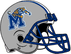 University of online memphis football helmet