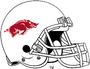 NCAA-SEC-Arkansas Razorbacks White helmet