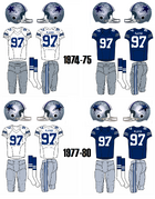 NFL-1974-75 & 1977-80 Dallas Cowboys Uniforms