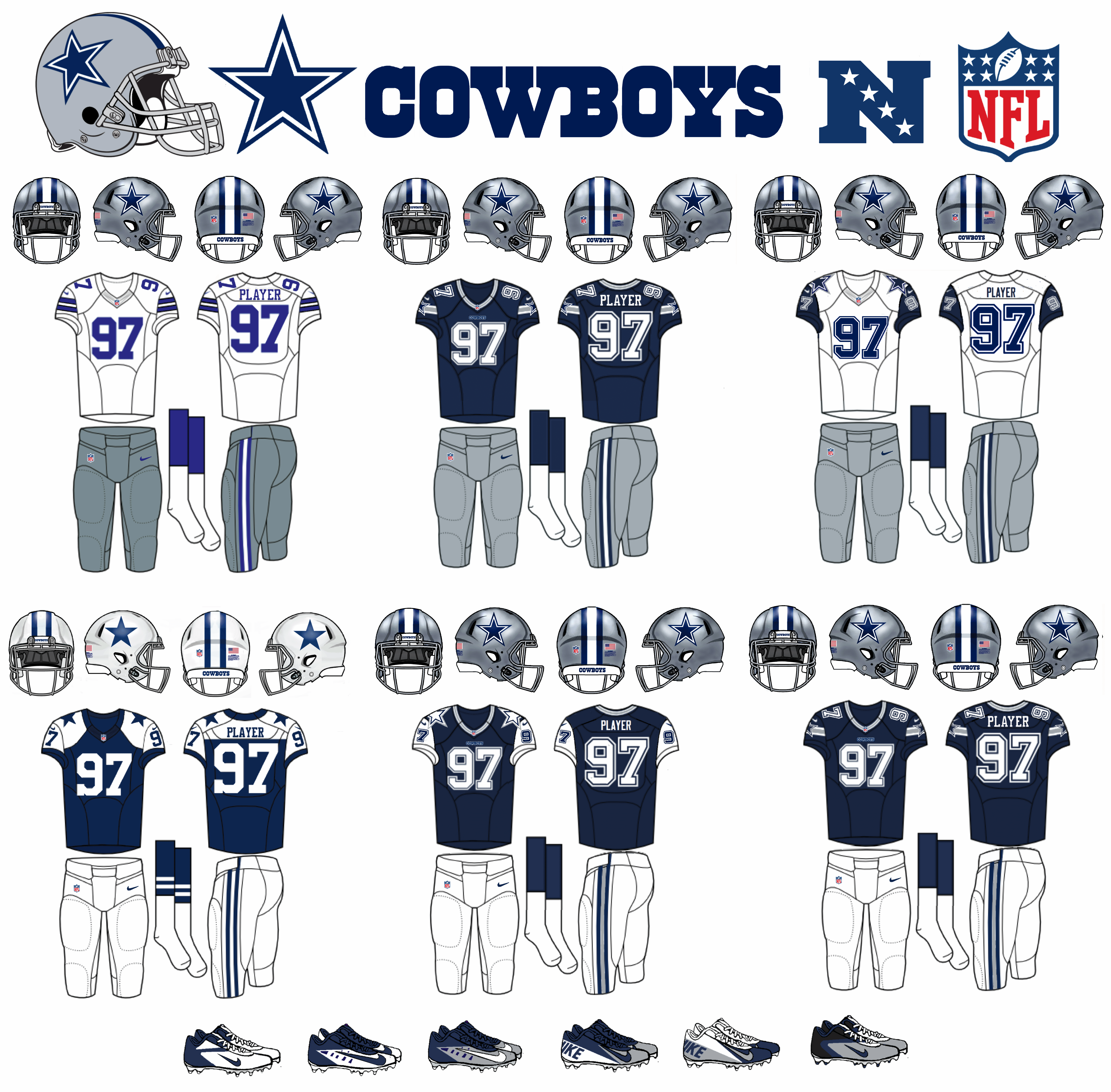 dallas cowboys new jerseys 2016